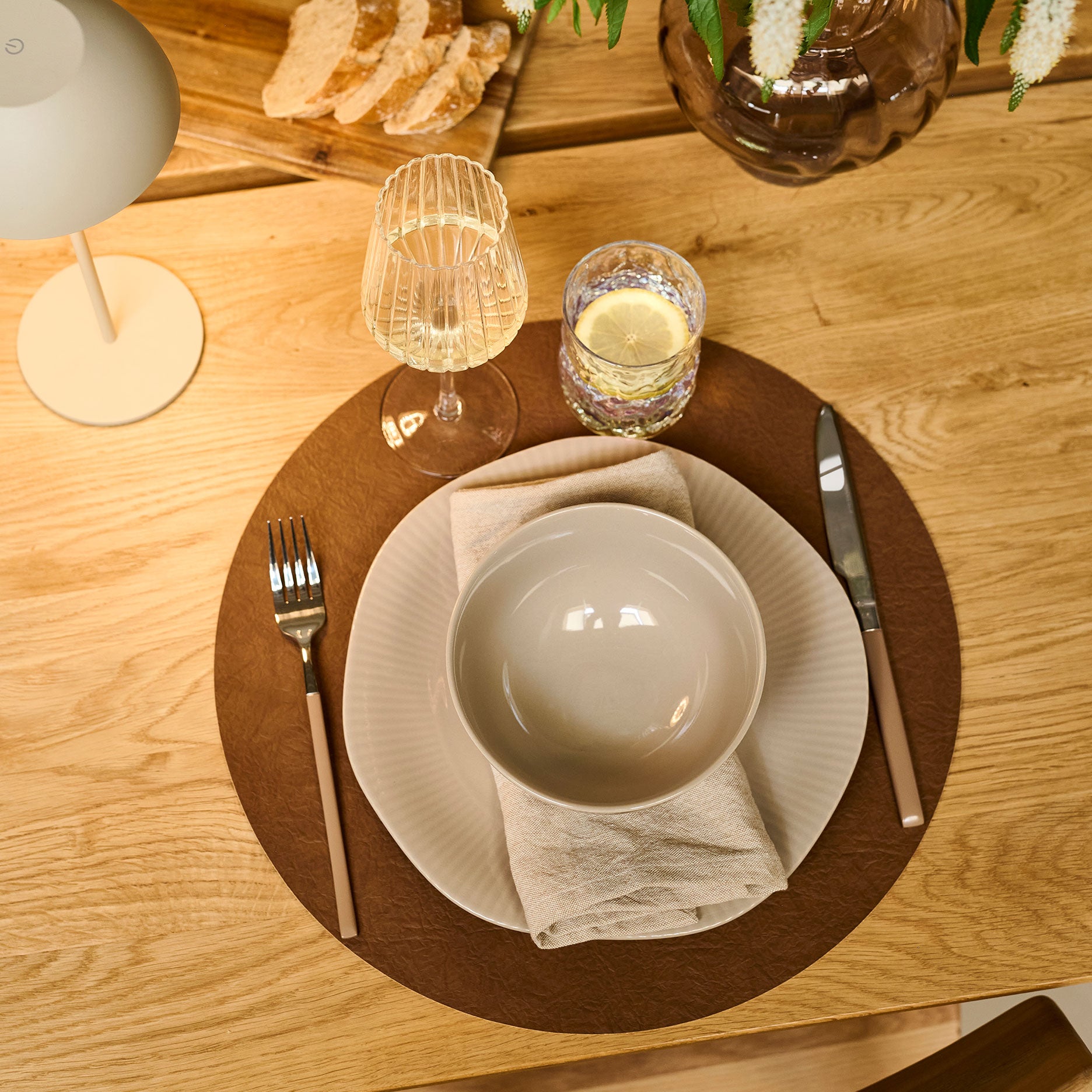 Glasgow vendbar dækkeserviet Ø38 cm